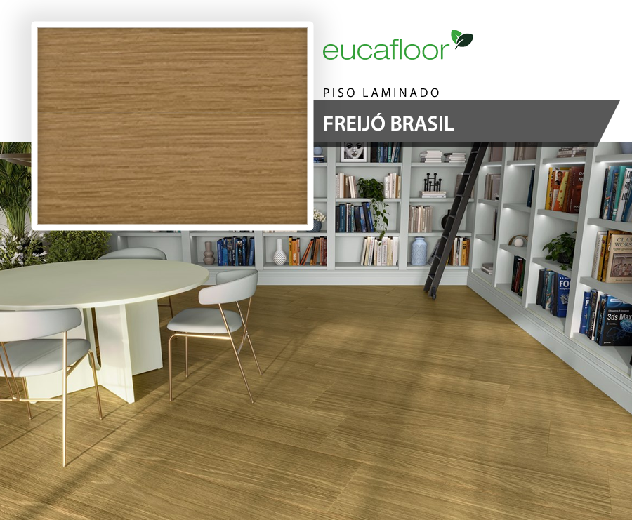 Pisos Laminados - Eucafloor Gran Elegance - Freijó Brasil