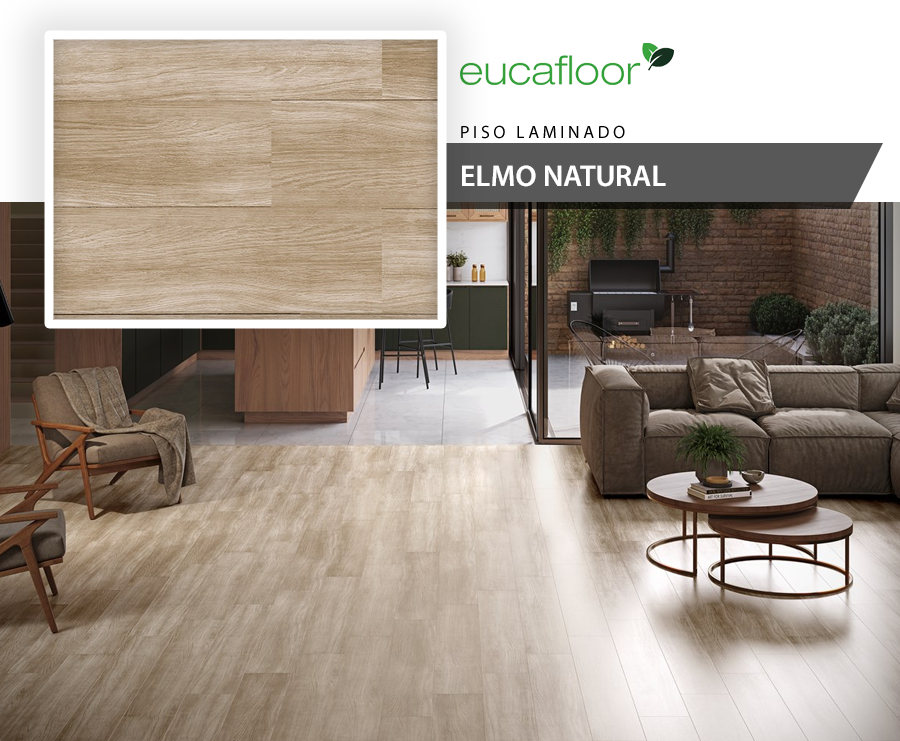 Pisos Laminados - Eucafloor Prime Click - Elmo Natural