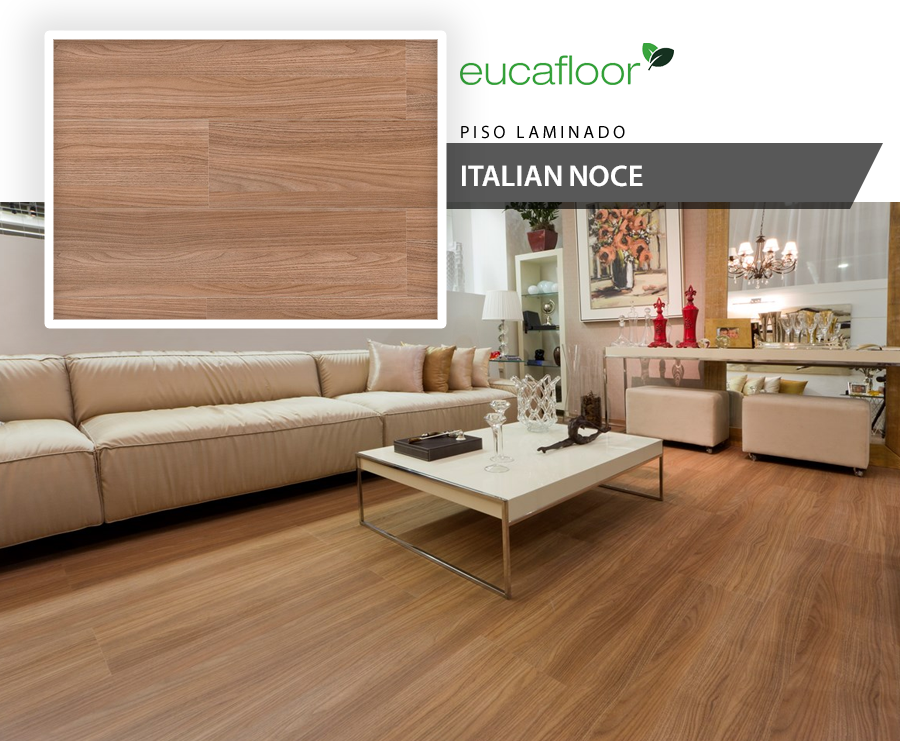 Pisos Laminados - Eucafloor Prime Click - Italian Noce