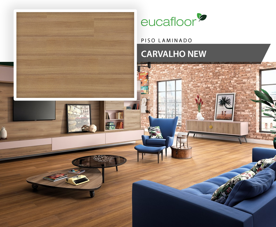 Pisos Laminados - Eucafloor Prime - Carvalho New