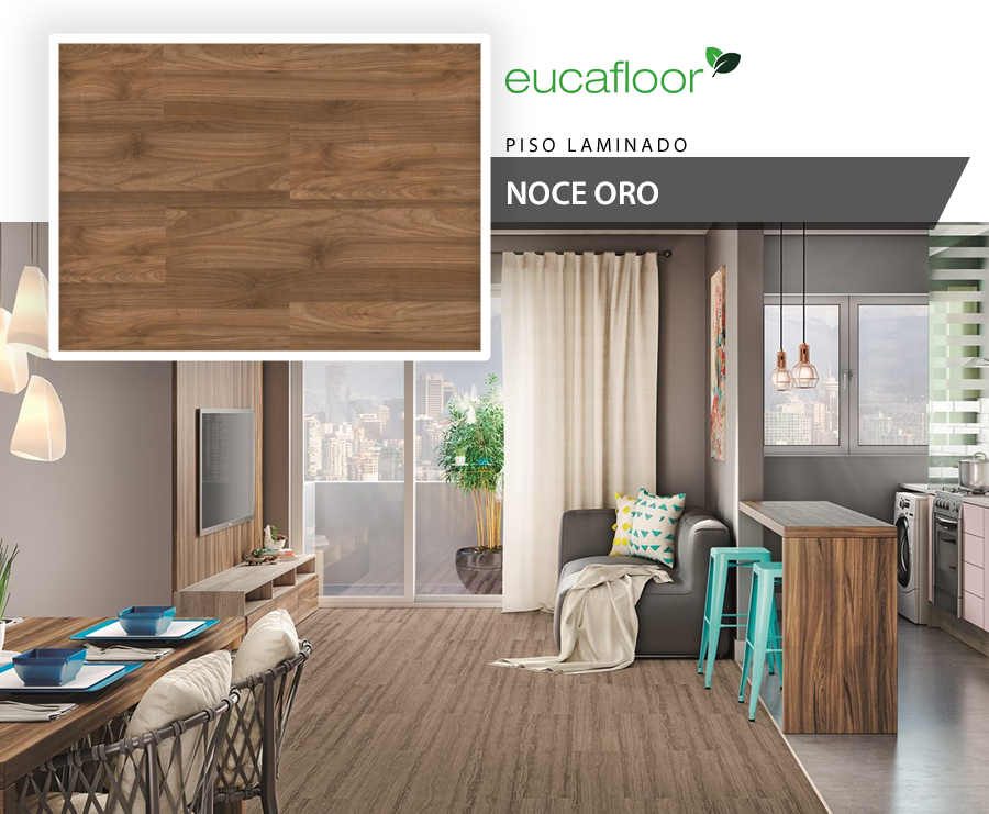 Pisos Laminados - Eucafloor Prime - Noce Oro