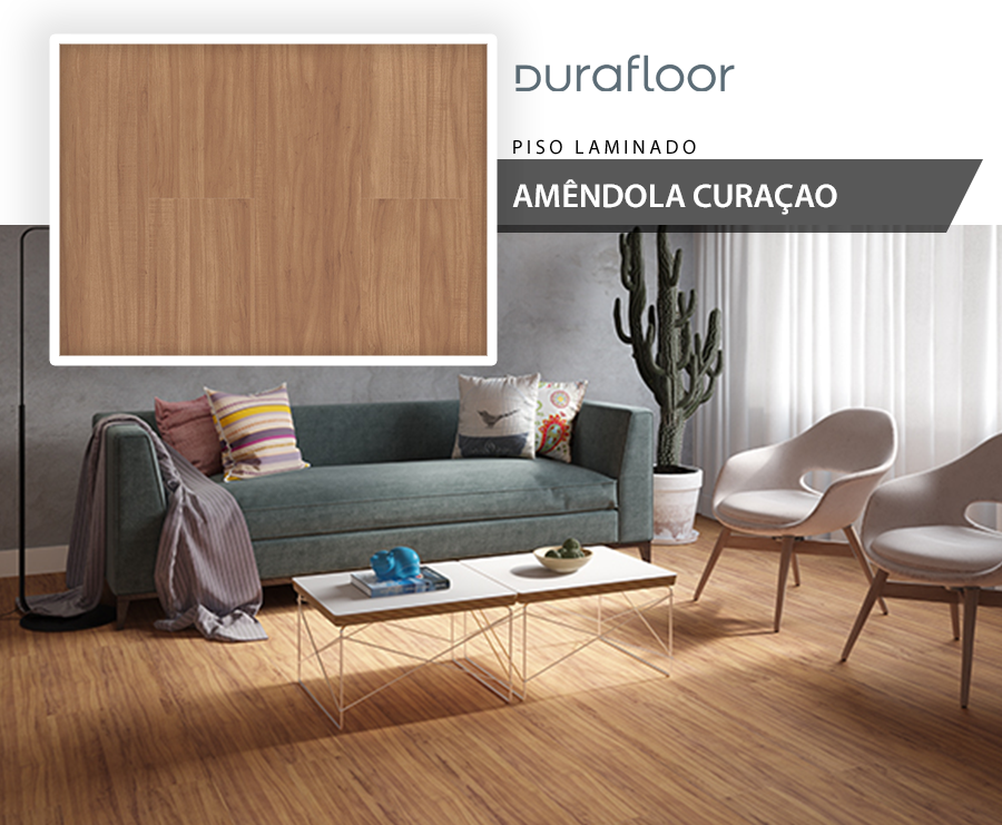 Pisos Laminados - Durafloor New Way - Amêndola Curaçao