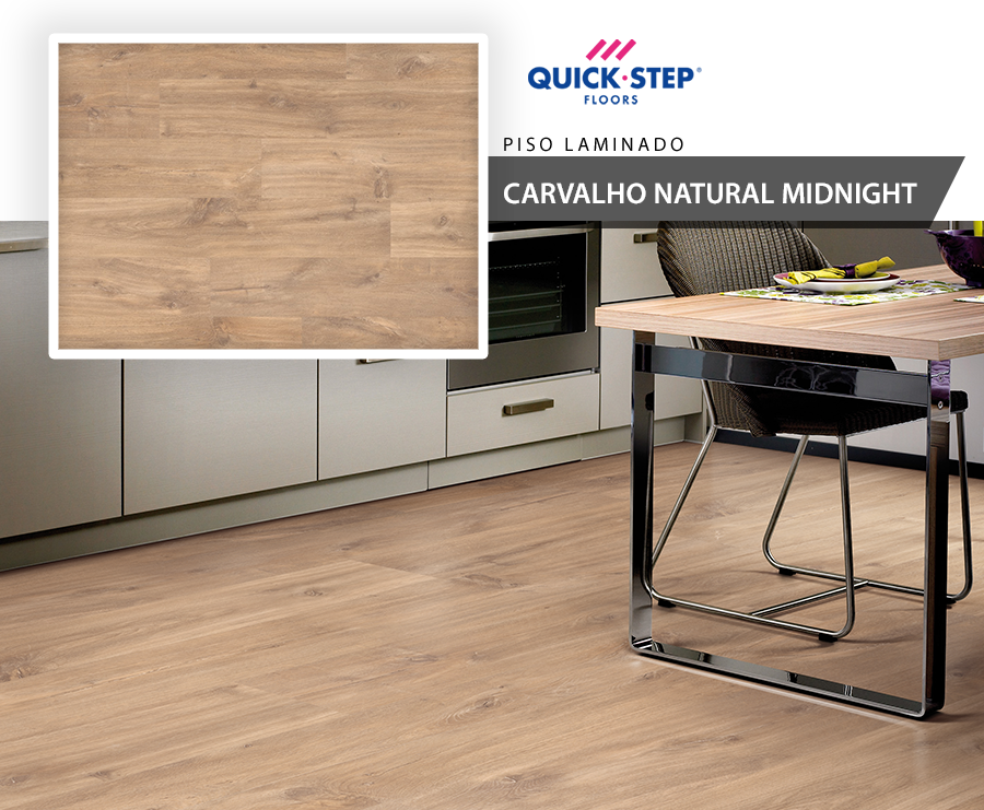 Pisos Laminados - Quick Step Smart - Carvalho Natural Midnight