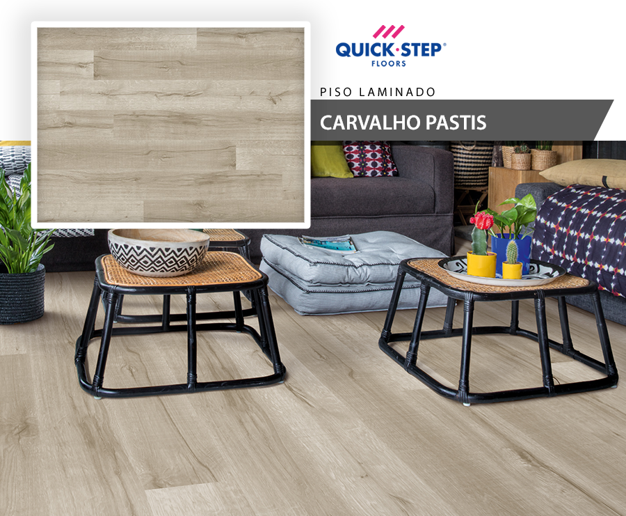 Pisos Laminados - Quick Step Vision - Carvalho Pastis