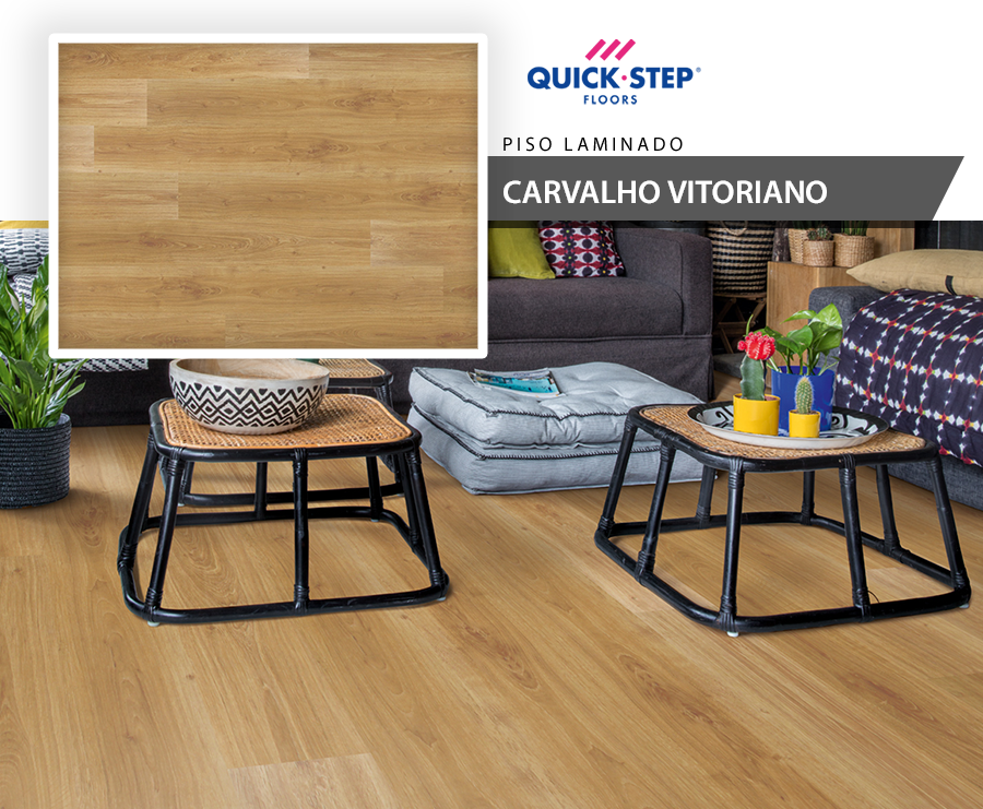 Pisos Laminados - Quick Step Vision - Carvalho Vitoriano