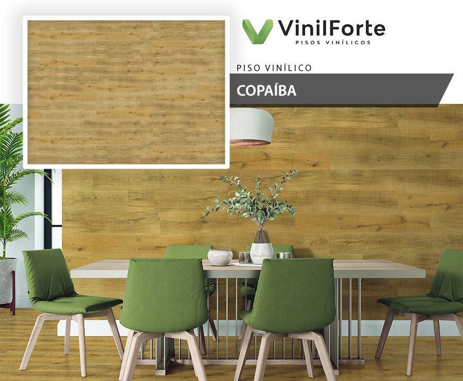 Pisos Vinílicos - VinilForte Natural Leve - Copaíba