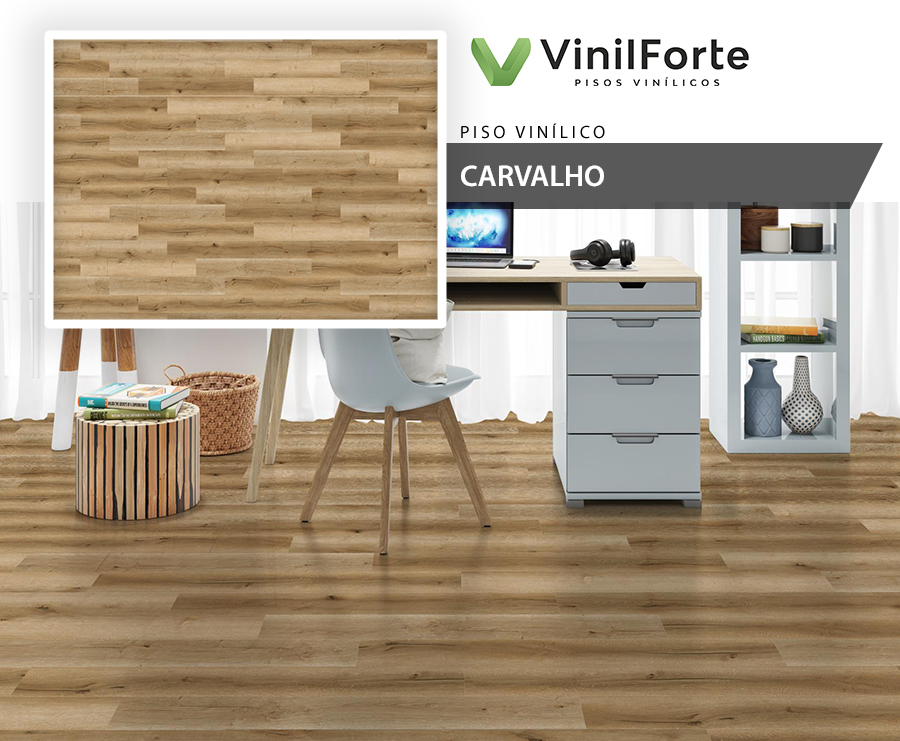 Pisos Vinílicos - VinilForte Natural Max - Carvalho